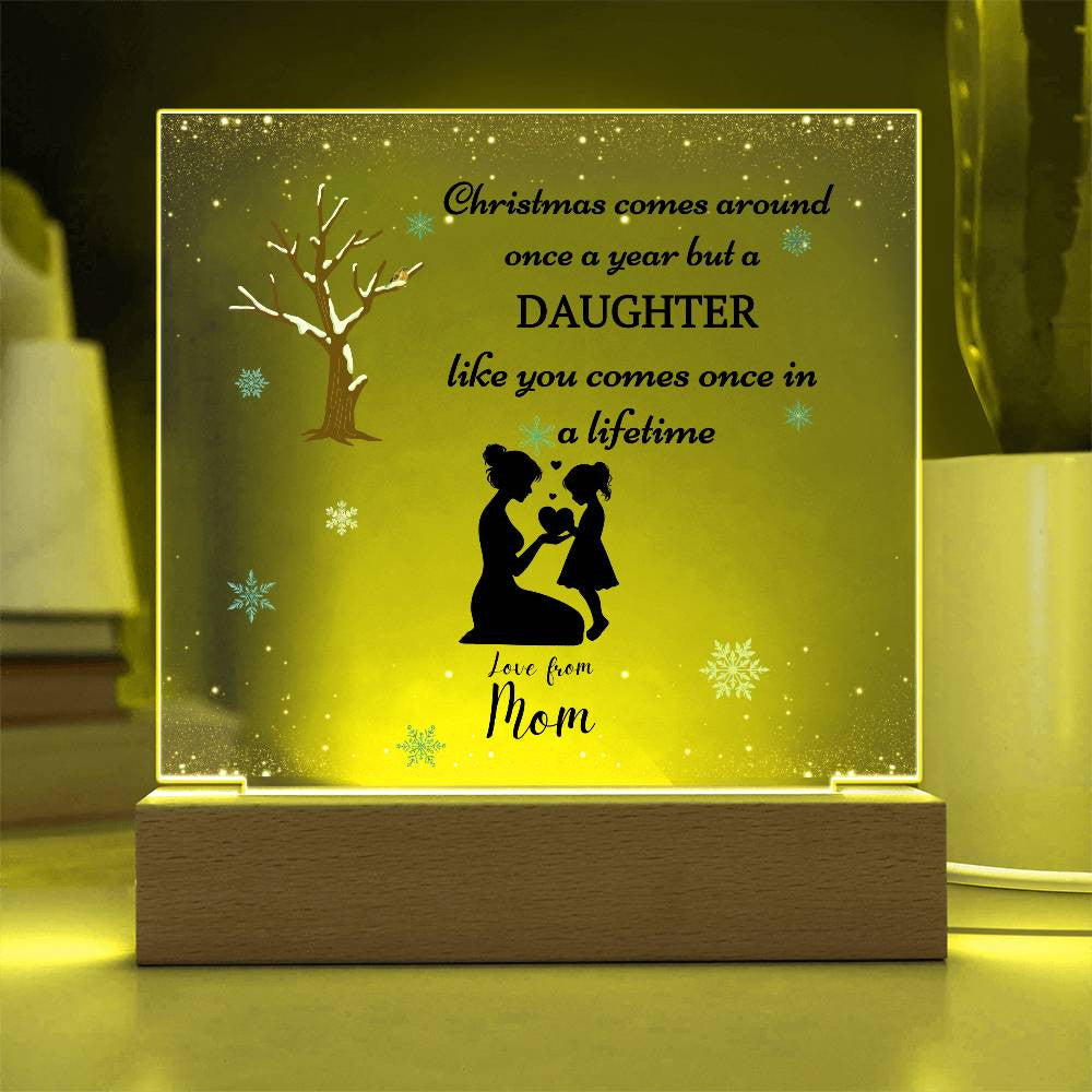 Gift for Daughter-Christmas comes one a year