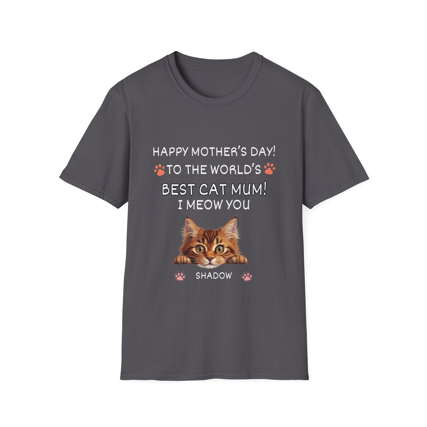 Best Cat Mum "I Meow you"-Unisex Softstyle T-Shirt**