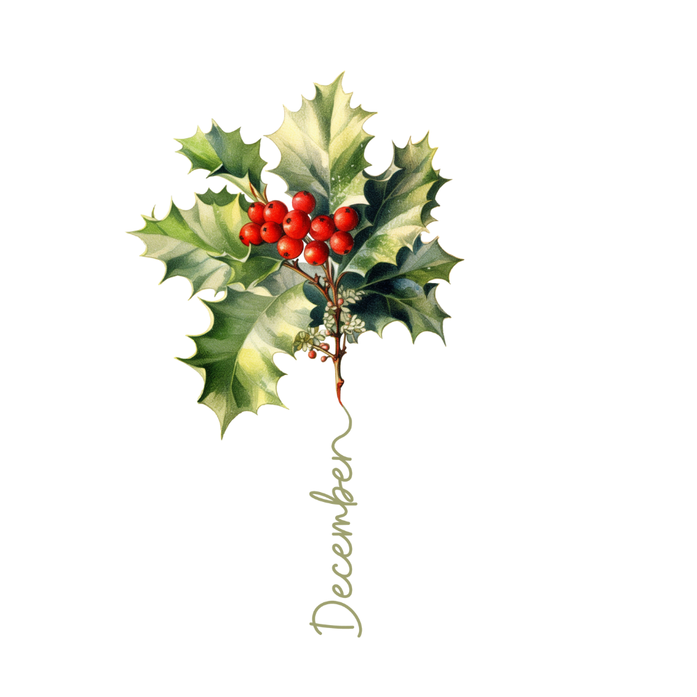 Personalized Birth Flower & Name  Notebook