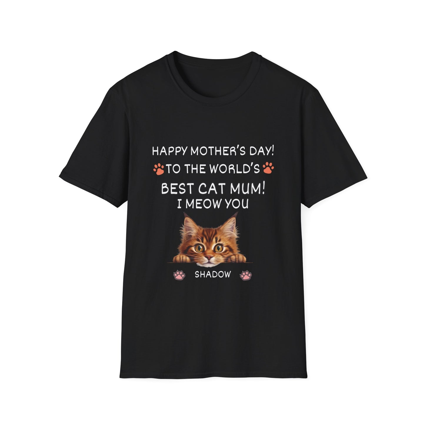 Best Cat Mum "I Meow you"-Unisex Softstyle T-Shirt**