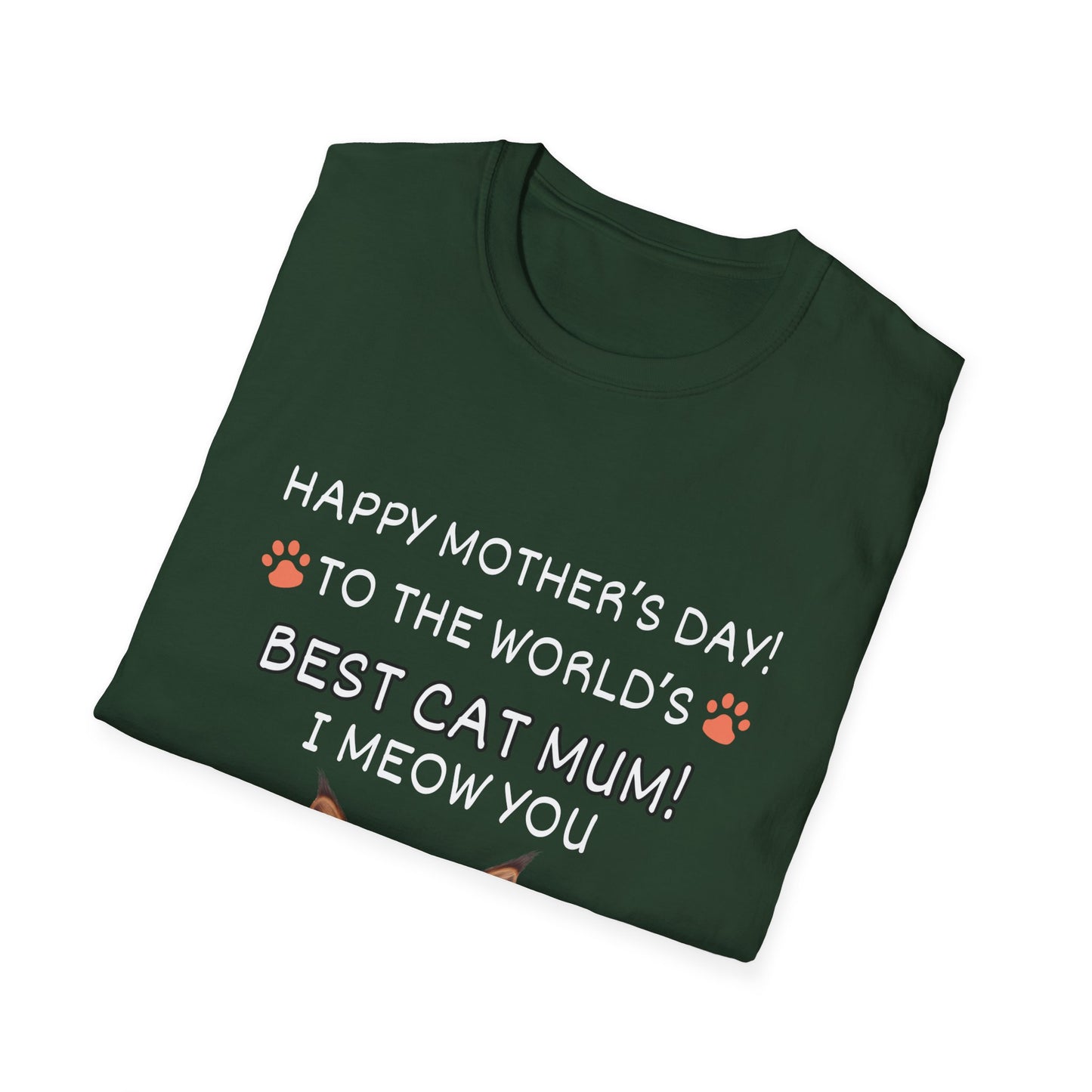 Best Cat Mum "I Meow you"-Unisex Softstyle T-Shirt**