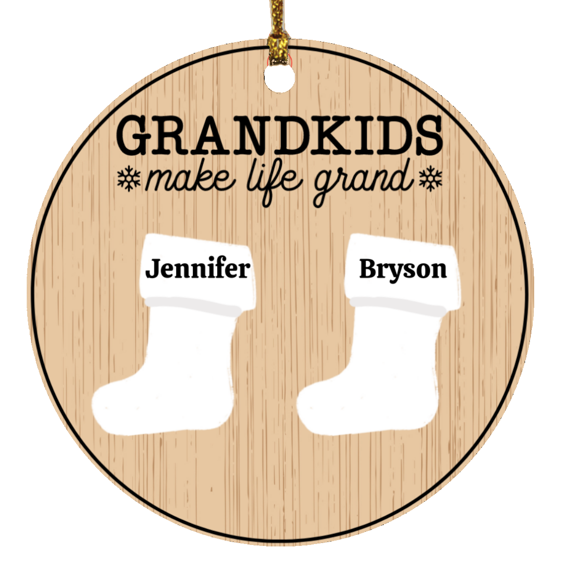 Personalize Christmas Stocking Ornament