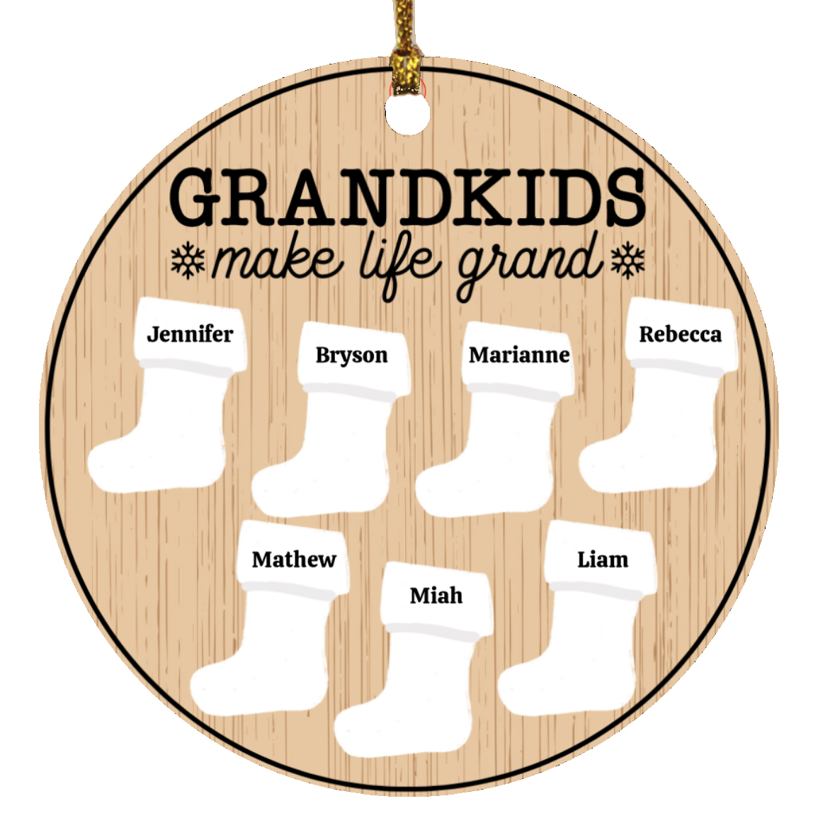 Personalize Christmas Stocking Ornament