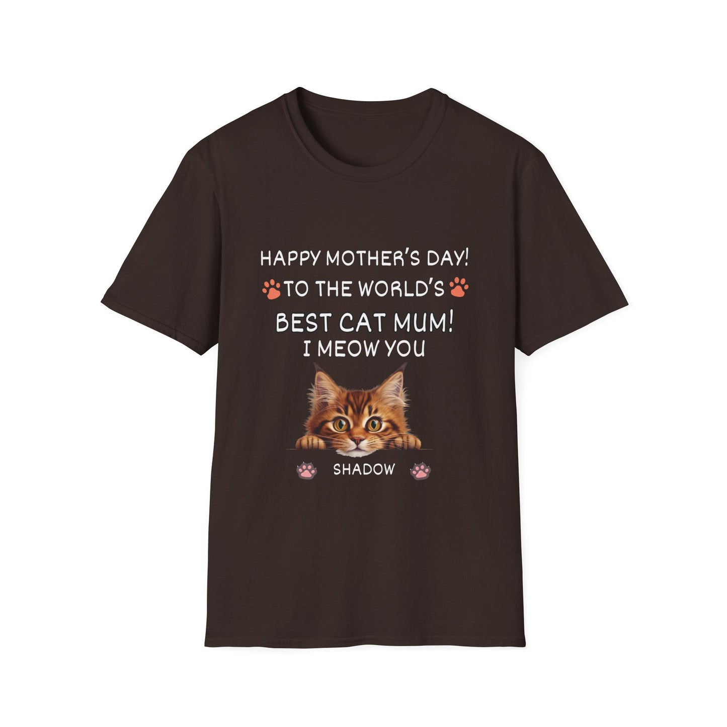 Best Cat Mum "I Meow you"-Unisex Softstyle T-Shirt**