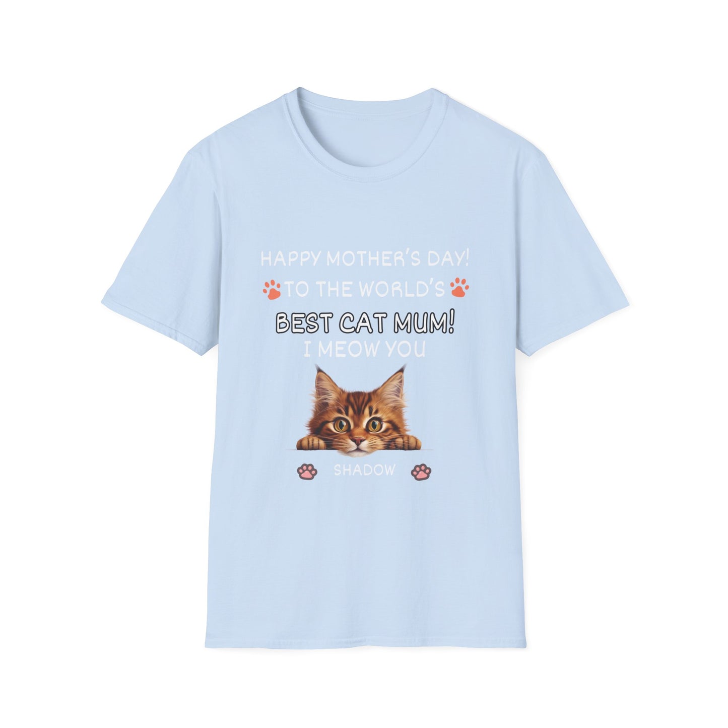 Best Cat Mum "I Meow you"-Unisex Softstyle T-Shirt**