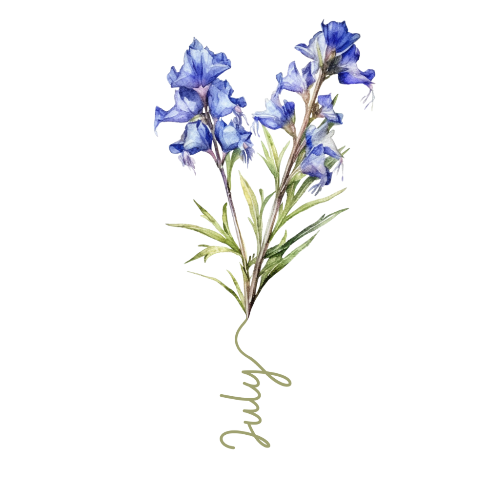 Personalized Birth Flower & Name  Notebook