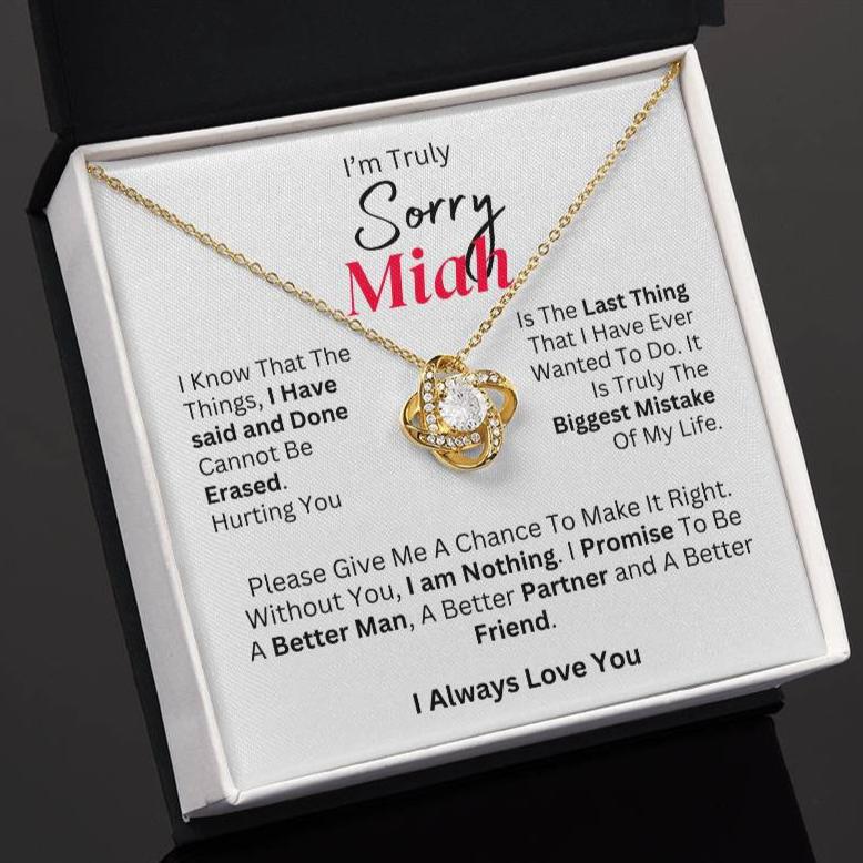 I'm Truly Sorry -Personalize