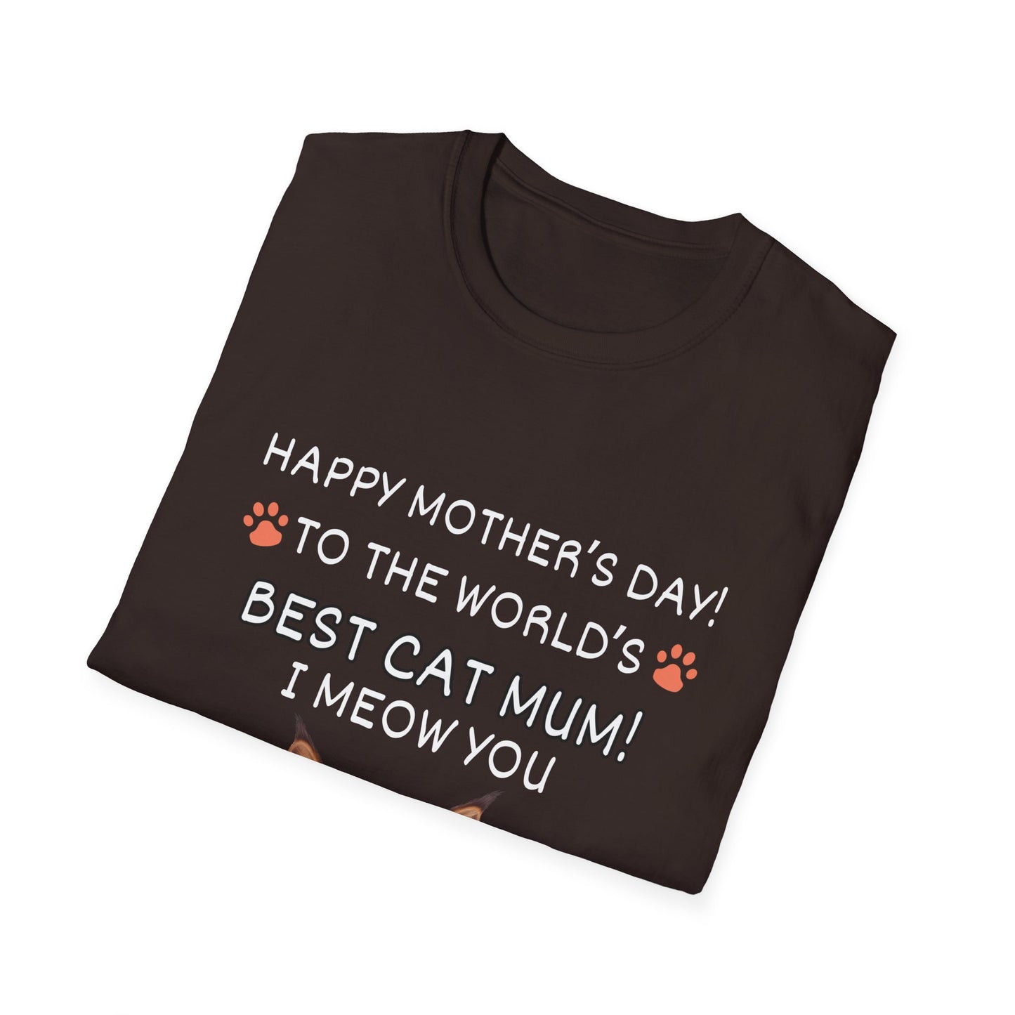 Best Cat Mum "I Meow you"-Unisex Softstyle T-Shirt**