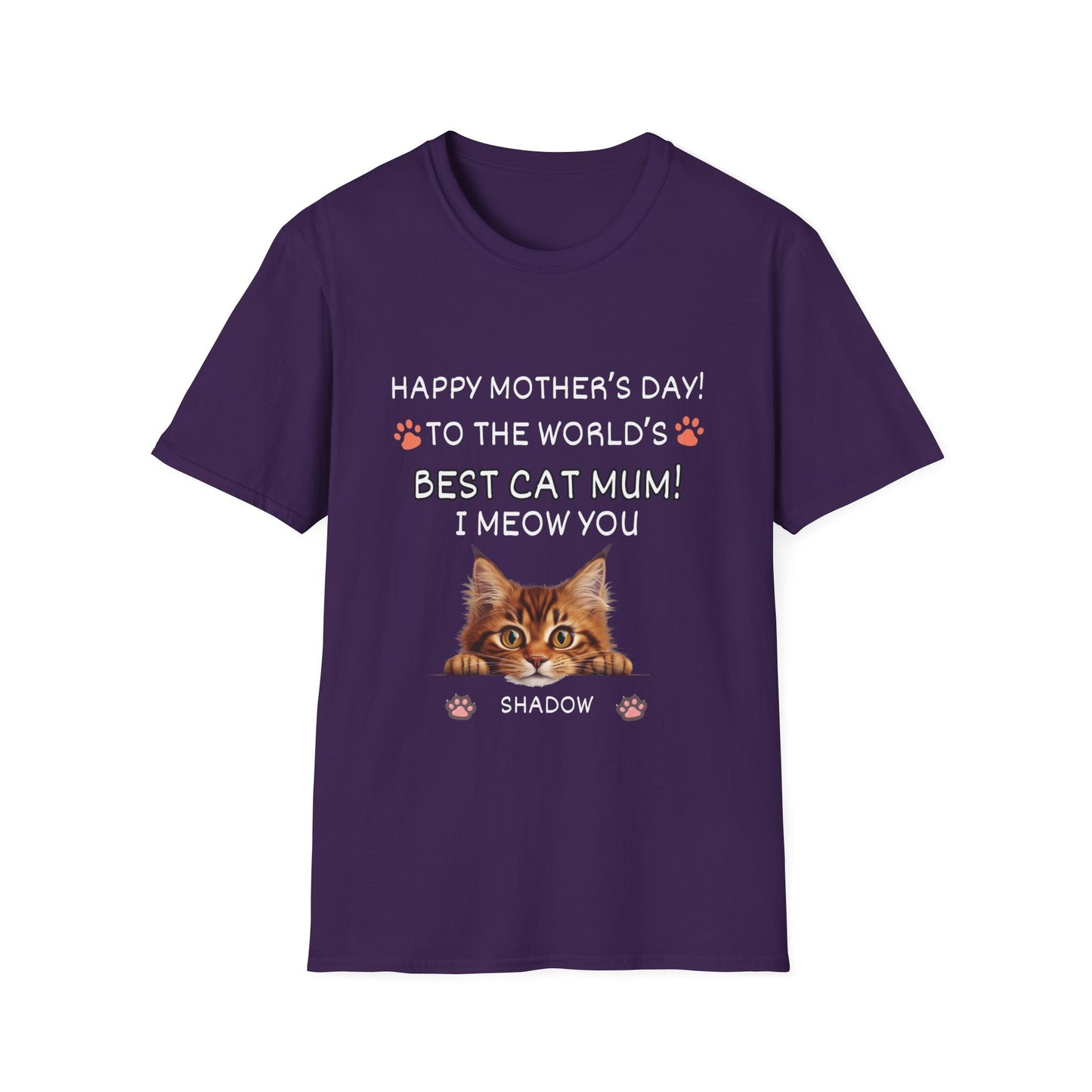 Best Cat Mum "I Meow you"-Unisex Softstyle T-Shirt**