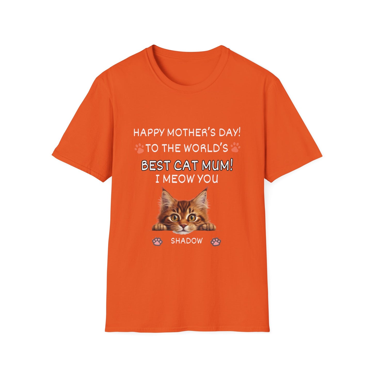 Best Cat Mum "I Meow you"-Unisex Softstyle T-Shirt**