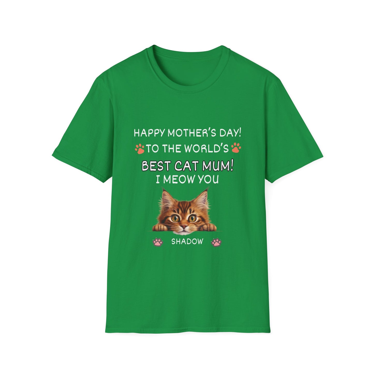 Best Cat Mum "I Meow you"-Unisex Softstyle T-Shirt**