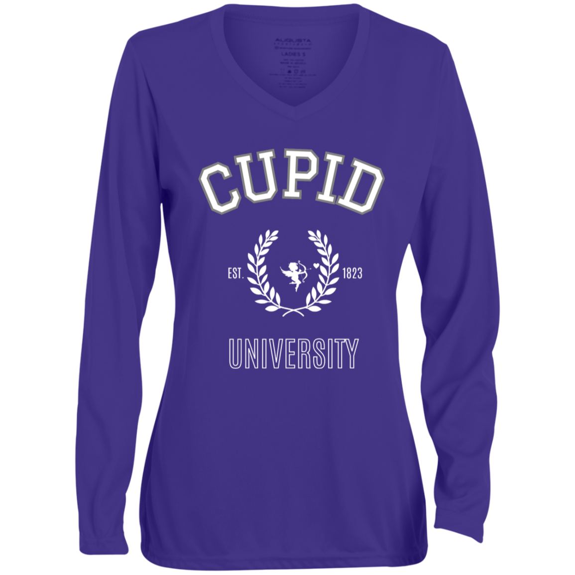 Cupid university- Long Sleeve V-Neck Tee
