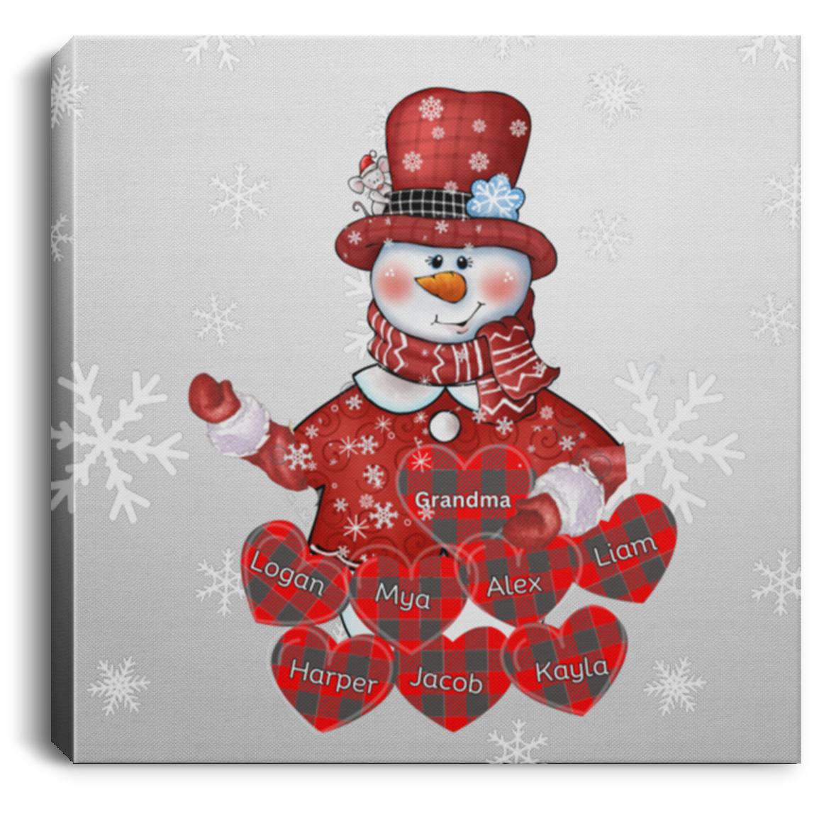 Grandma Love Square Canvas .75in Frame