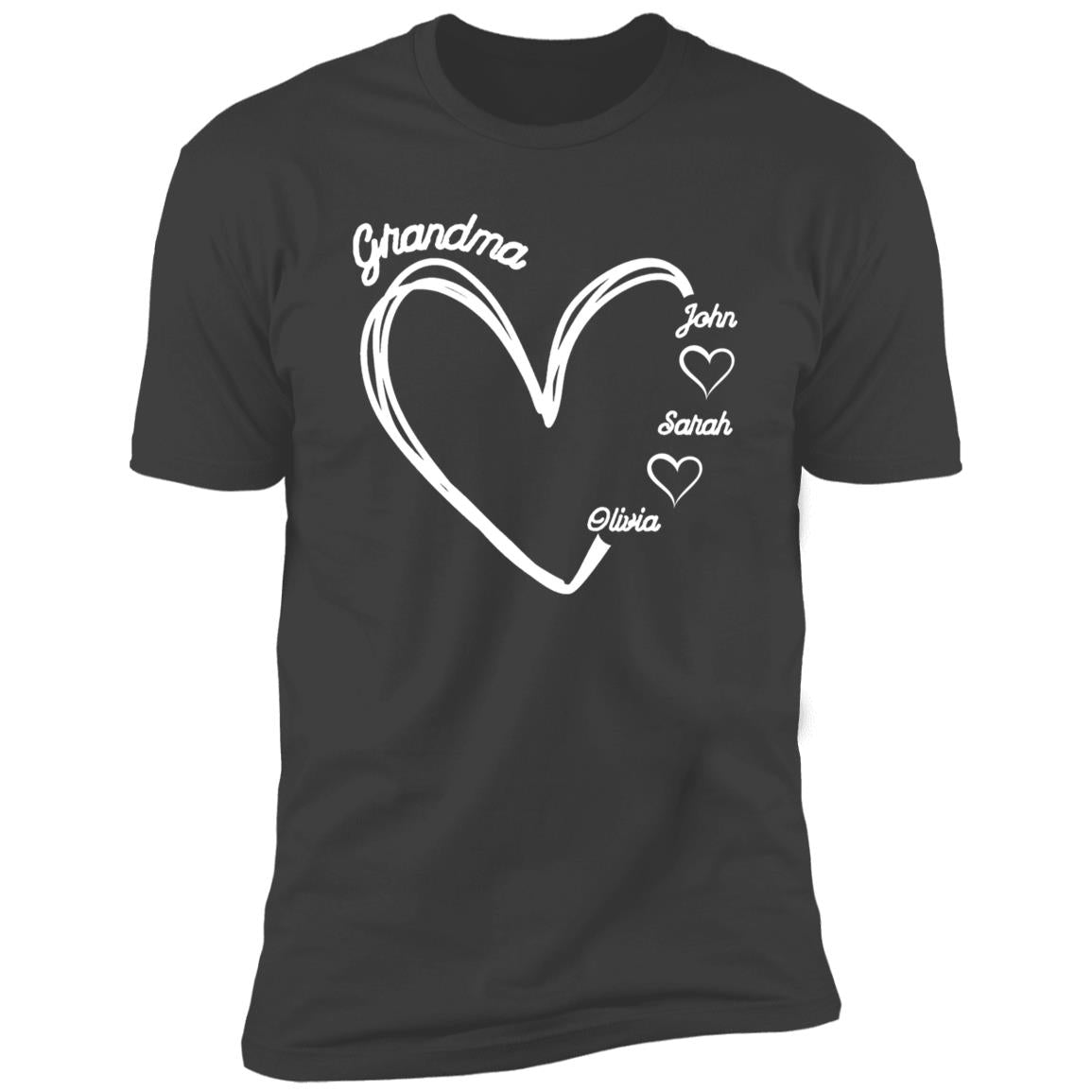 Gift For Grandma With Personalize Names -Short Sleeve Tee (Almost Gone)