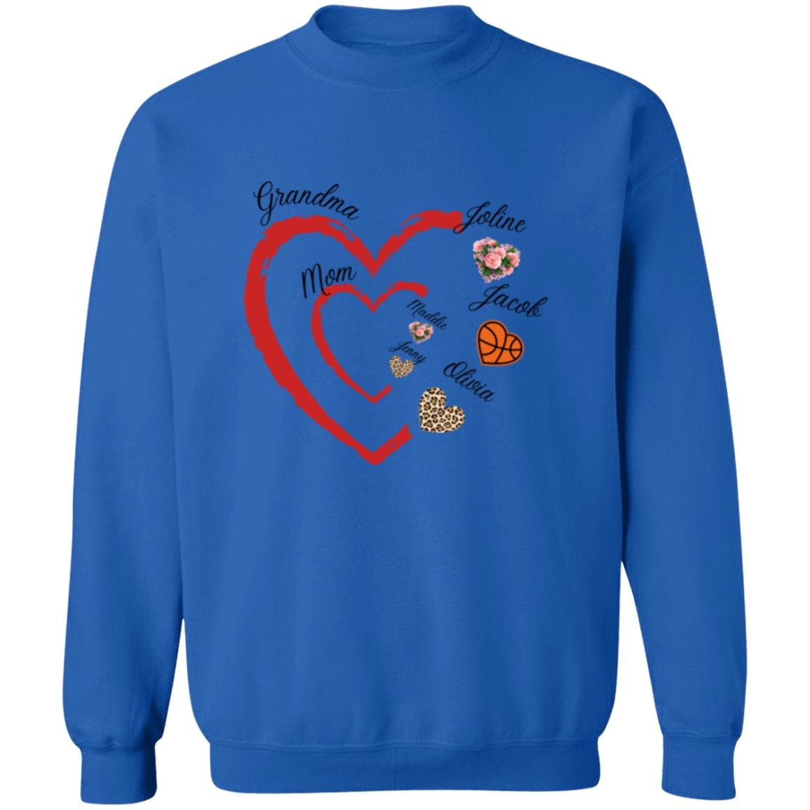 Grandma/Mom Pullover Crewneck Sweatshirt