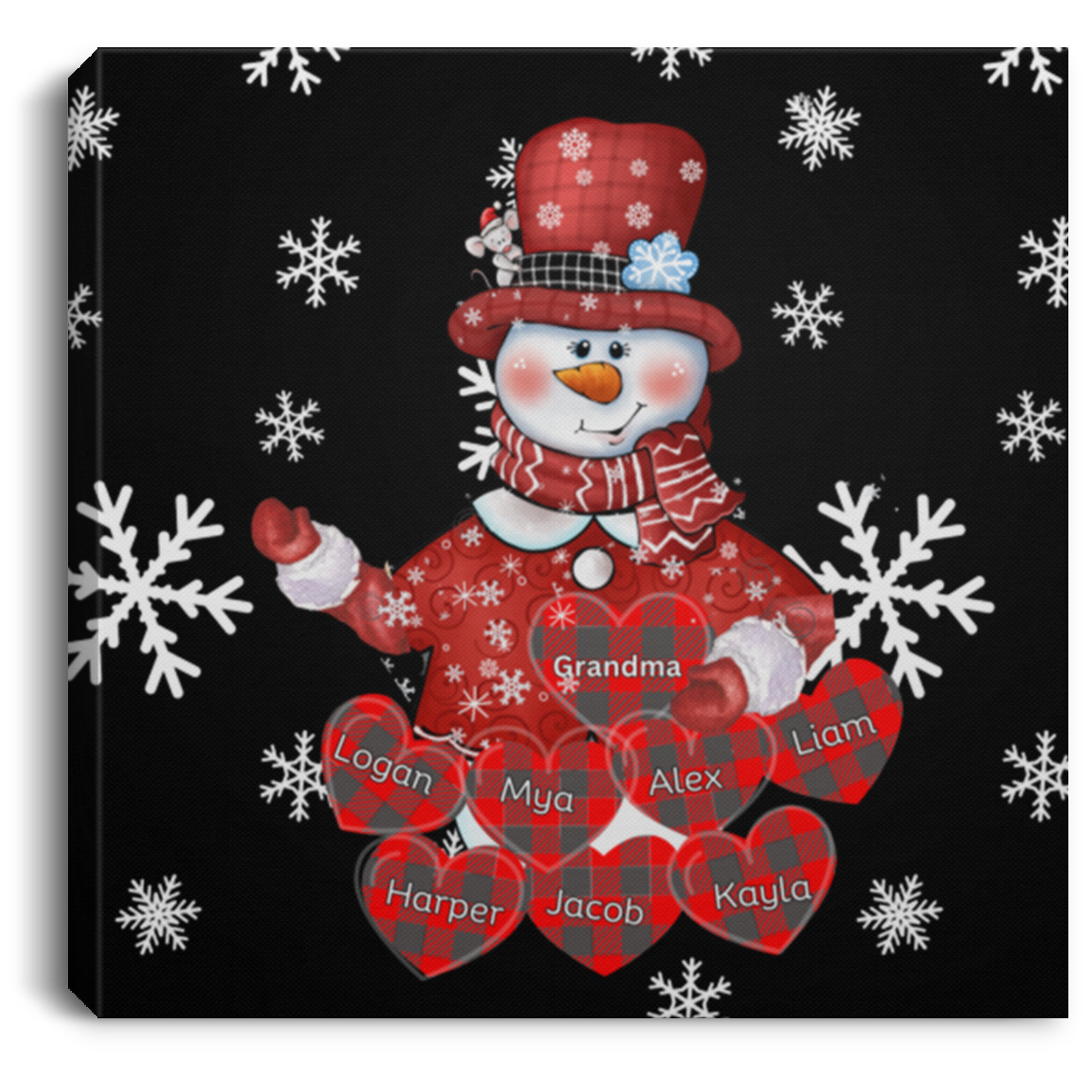 Grandma Love Square Canvas .75in Frame