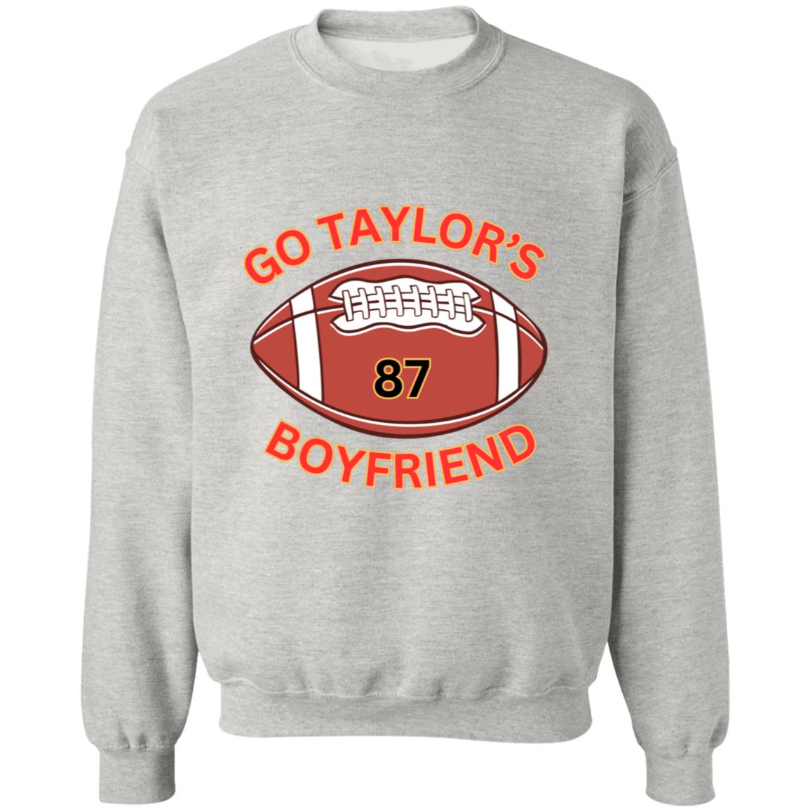 Go Taylor's Boyfriend -FOOTBALL#87 - Pullover Crewneck Sweatshirt