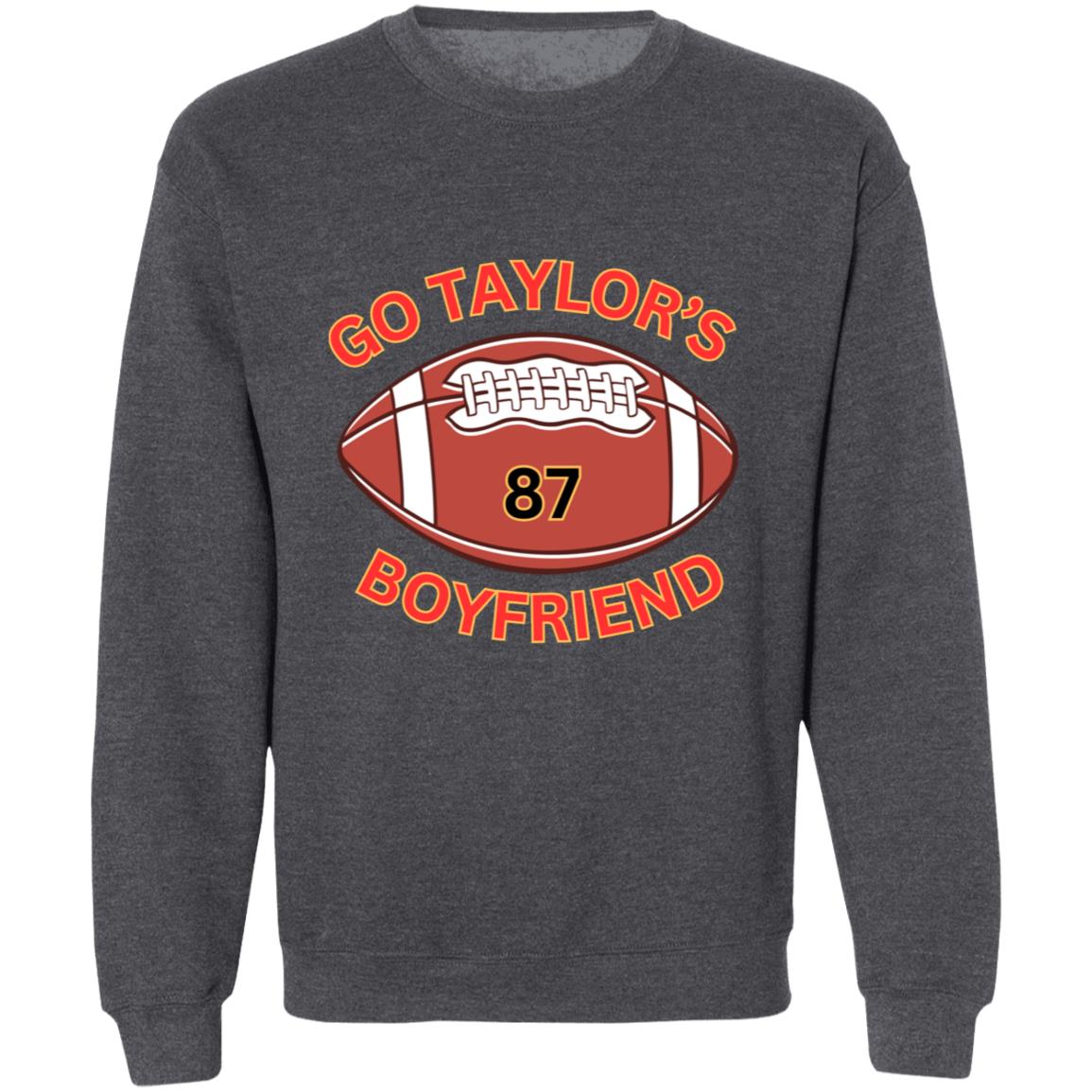 Go Taylor's Boyfriend -FOOTBALL#87 - Pullover Crewneck Sweatshirt