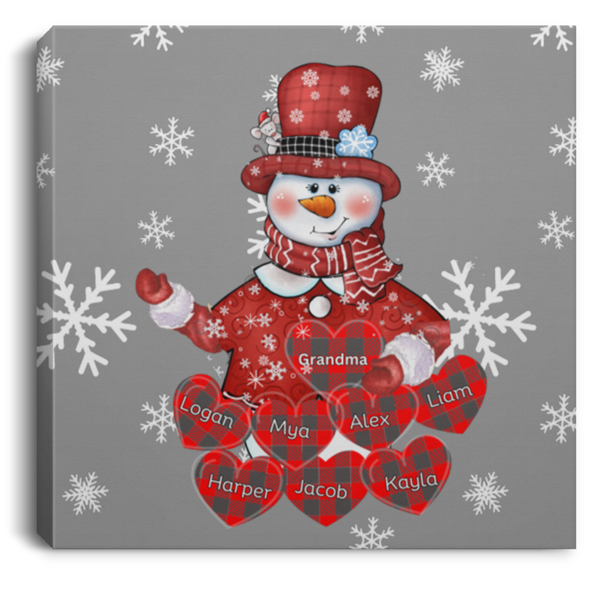 Grandma Love Square Canvas .75in Frame