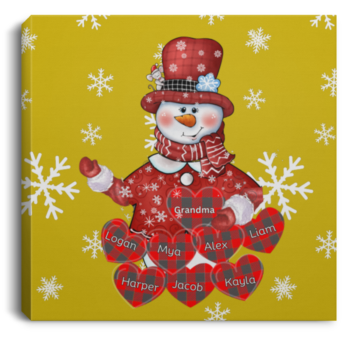 Grandma Love Square Canvas .75in Frame