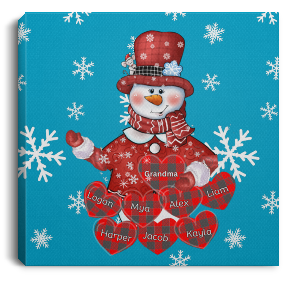 Grandma Love Square Canvas .75in Frame