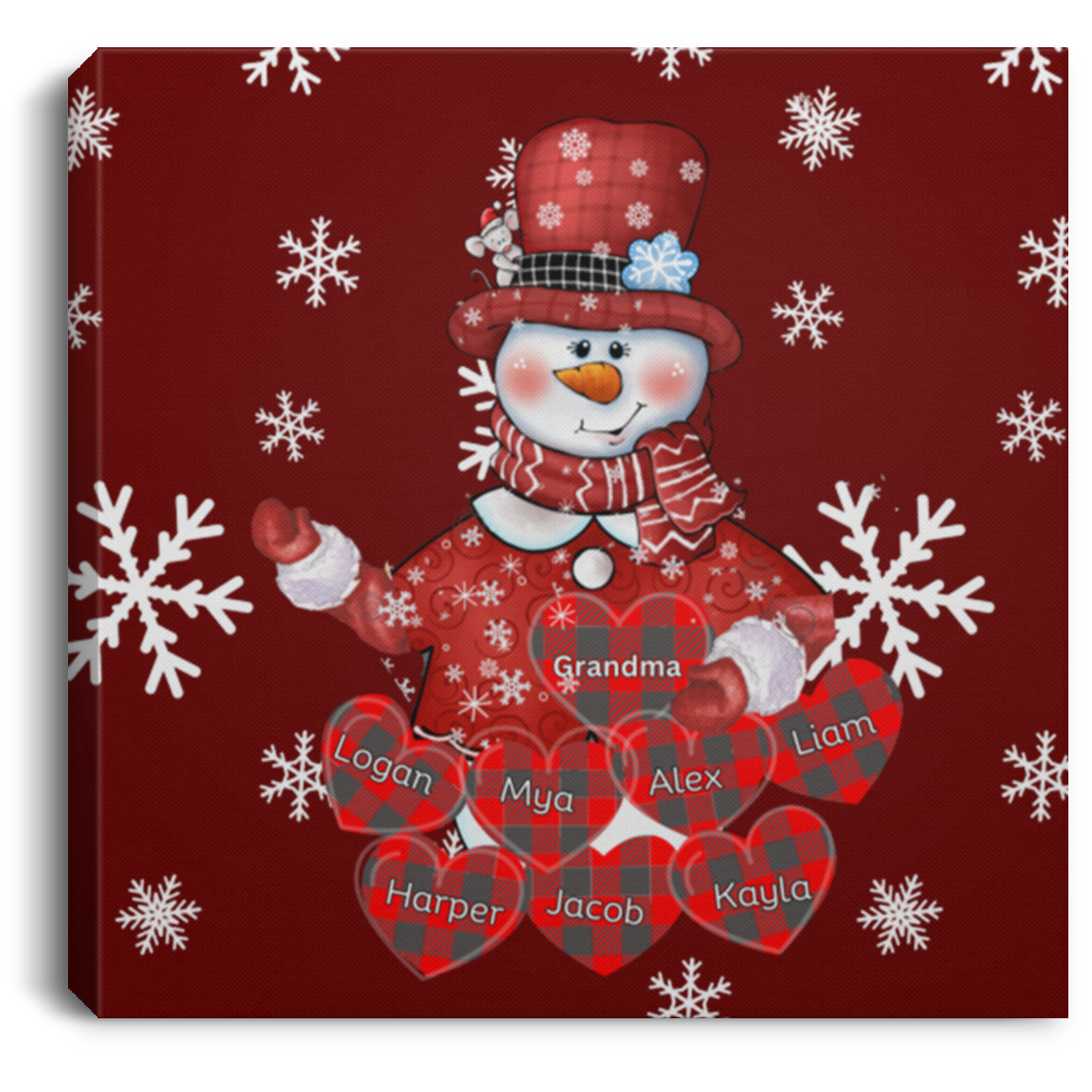 Grandma Love Square Canvas .75in Frame