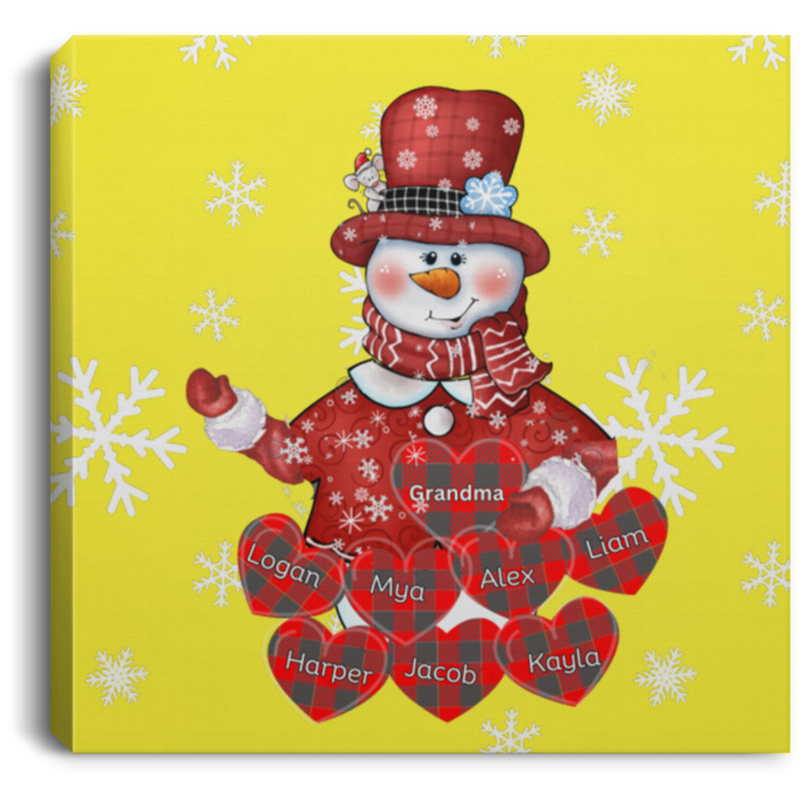 Grandma Love Square Canvas .75in Frame