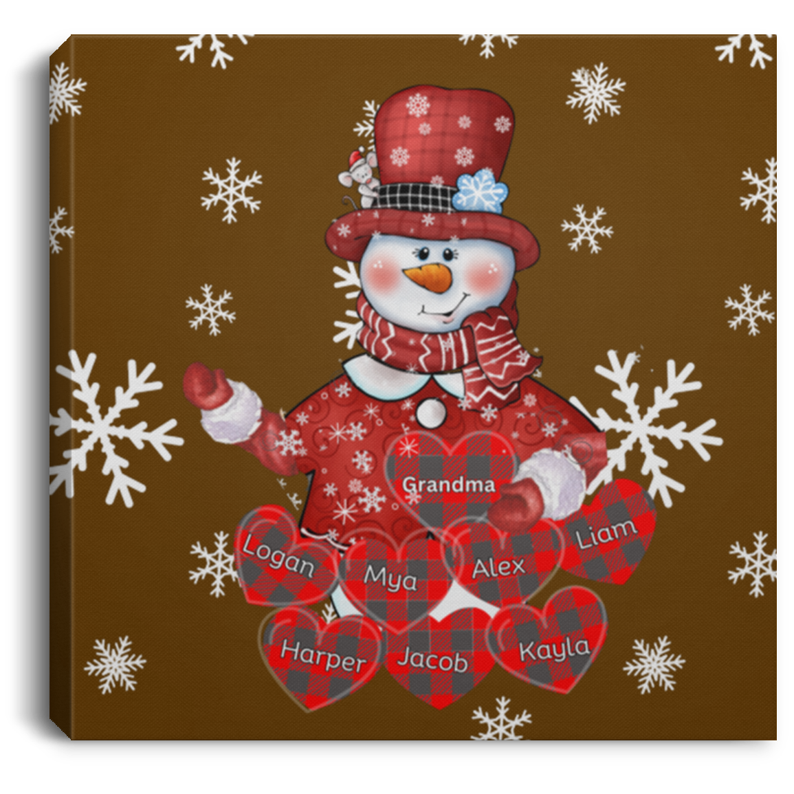 Grandma Love Square Canvas .75in Frame