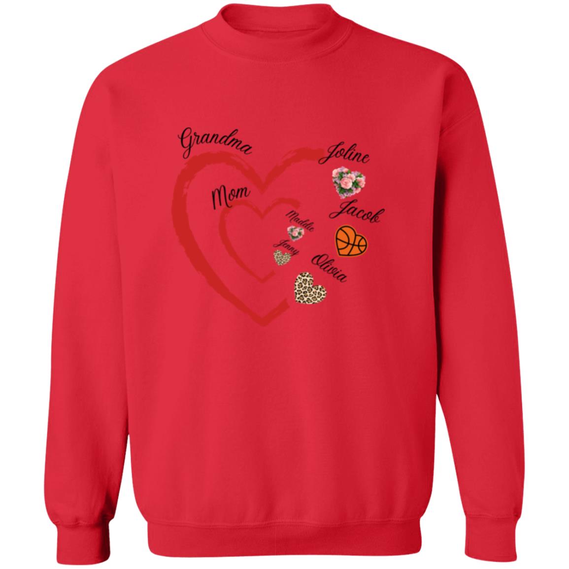 Grandma/Mom Pullover Crewneck Sweatshirt