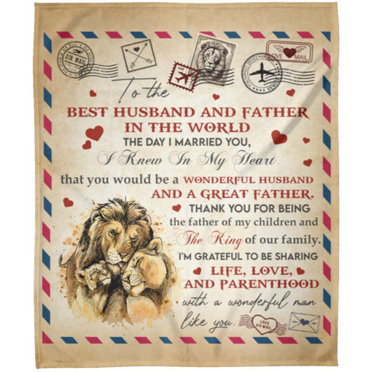 Gift for Husband-Great father-BLANKETS
