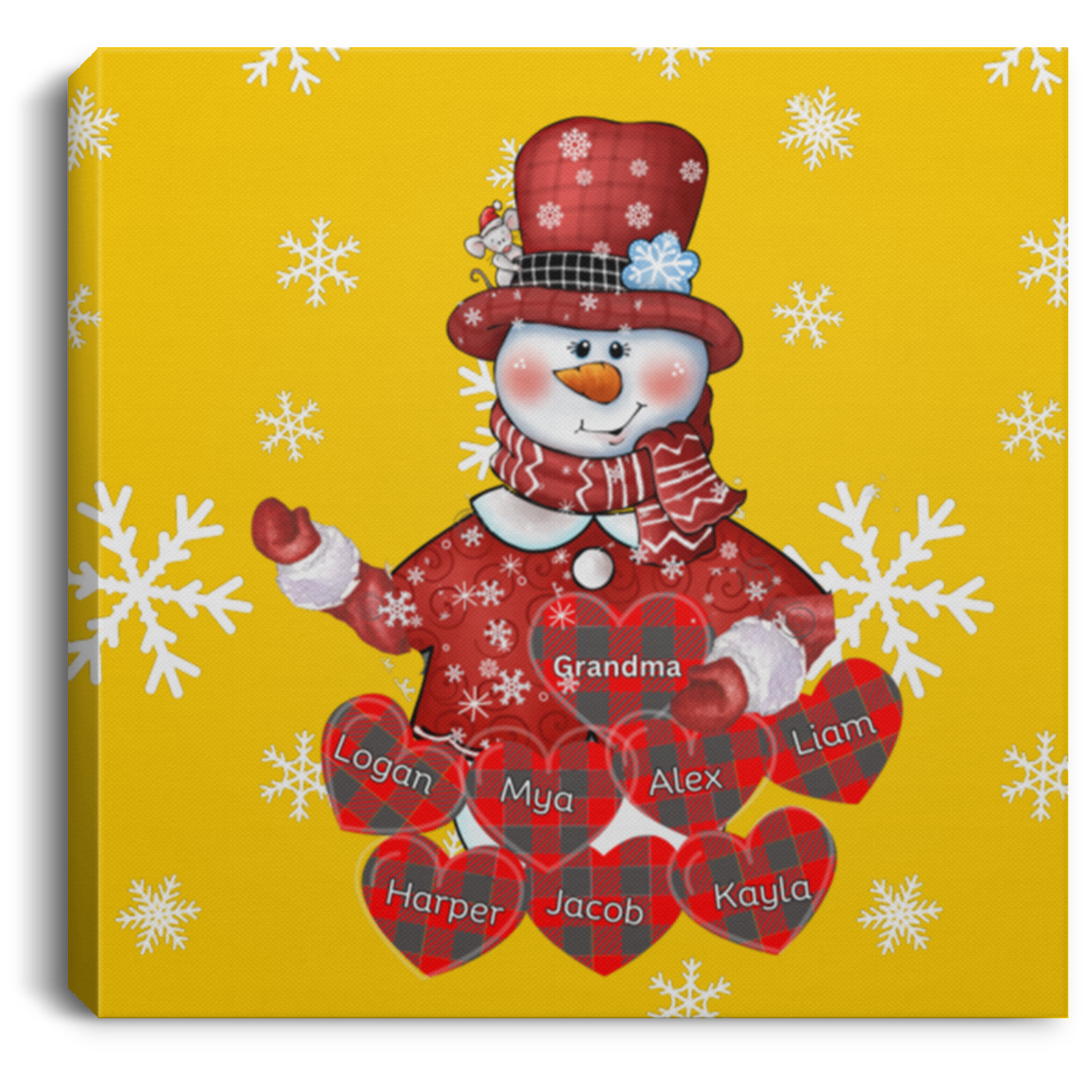 Grandma Love Square Canvas .75in Frame