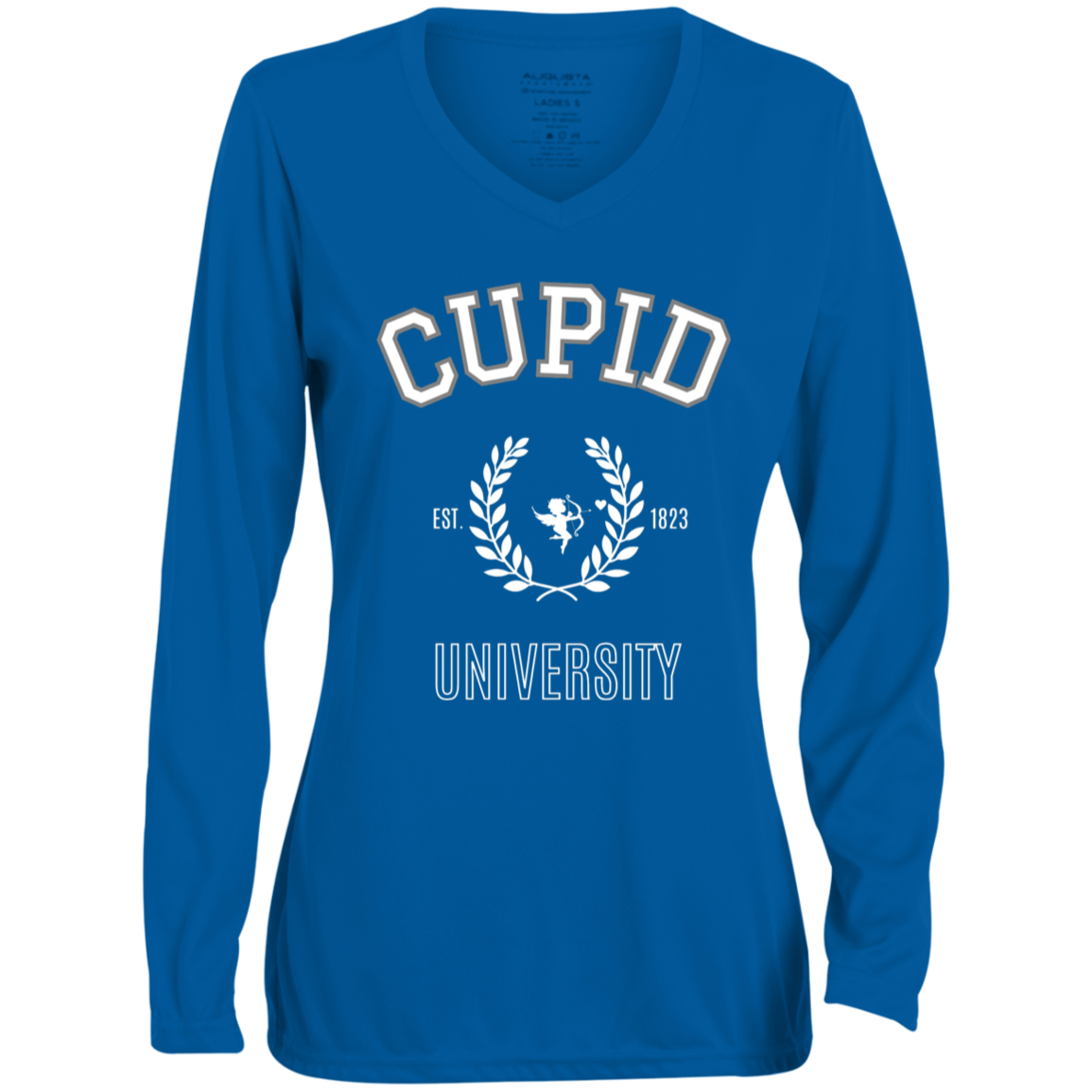Cupid university- Long Sleeve V-Neck Tee