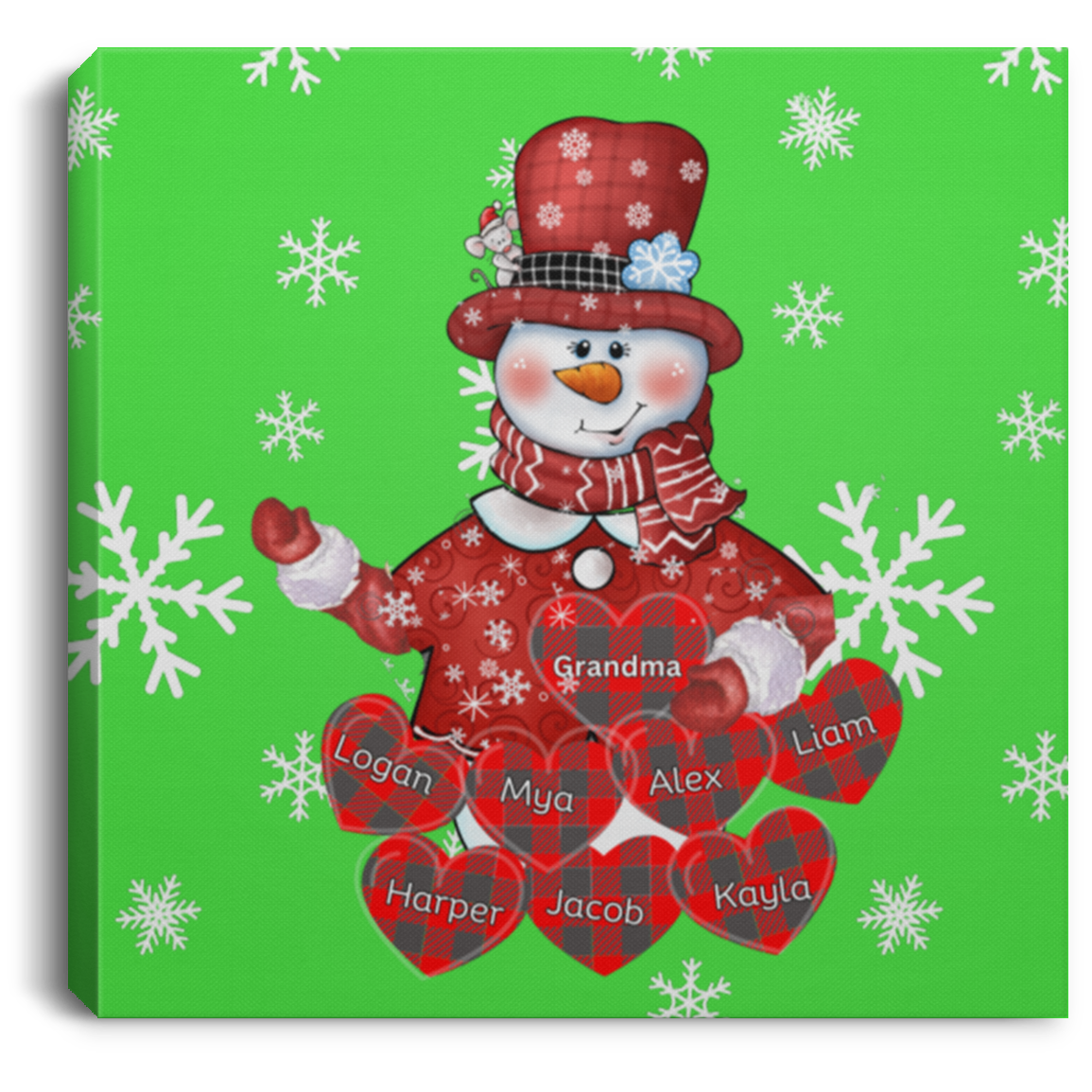 Grandma Love Square Canvas .75in Frame