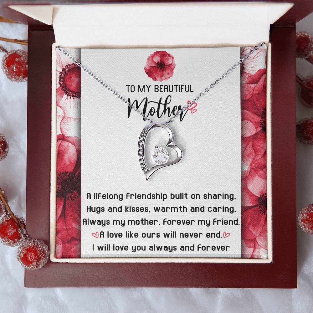 Gift for Mom-Will Never End-Forever Love Necklace