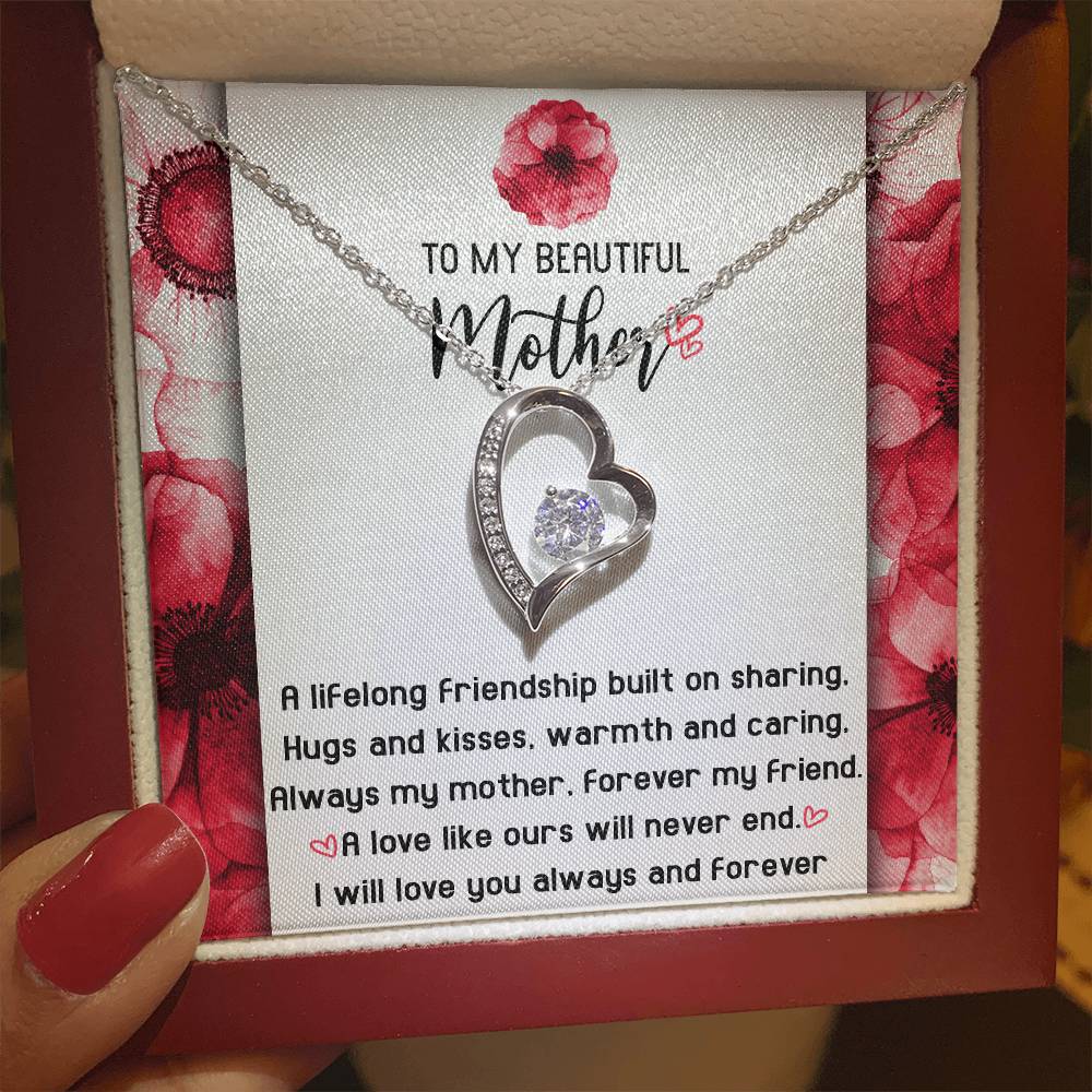 Gift for Mom-Will Never End-Forever Love Necklace