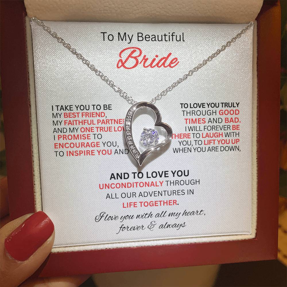 Gift for Bride From Best Man-Forever Love Necklace