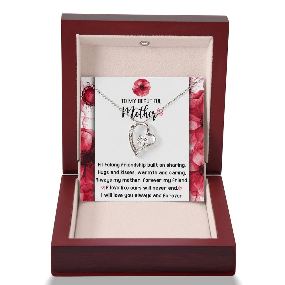 Gift for Mom-Will Never End-Forever Love Necklace