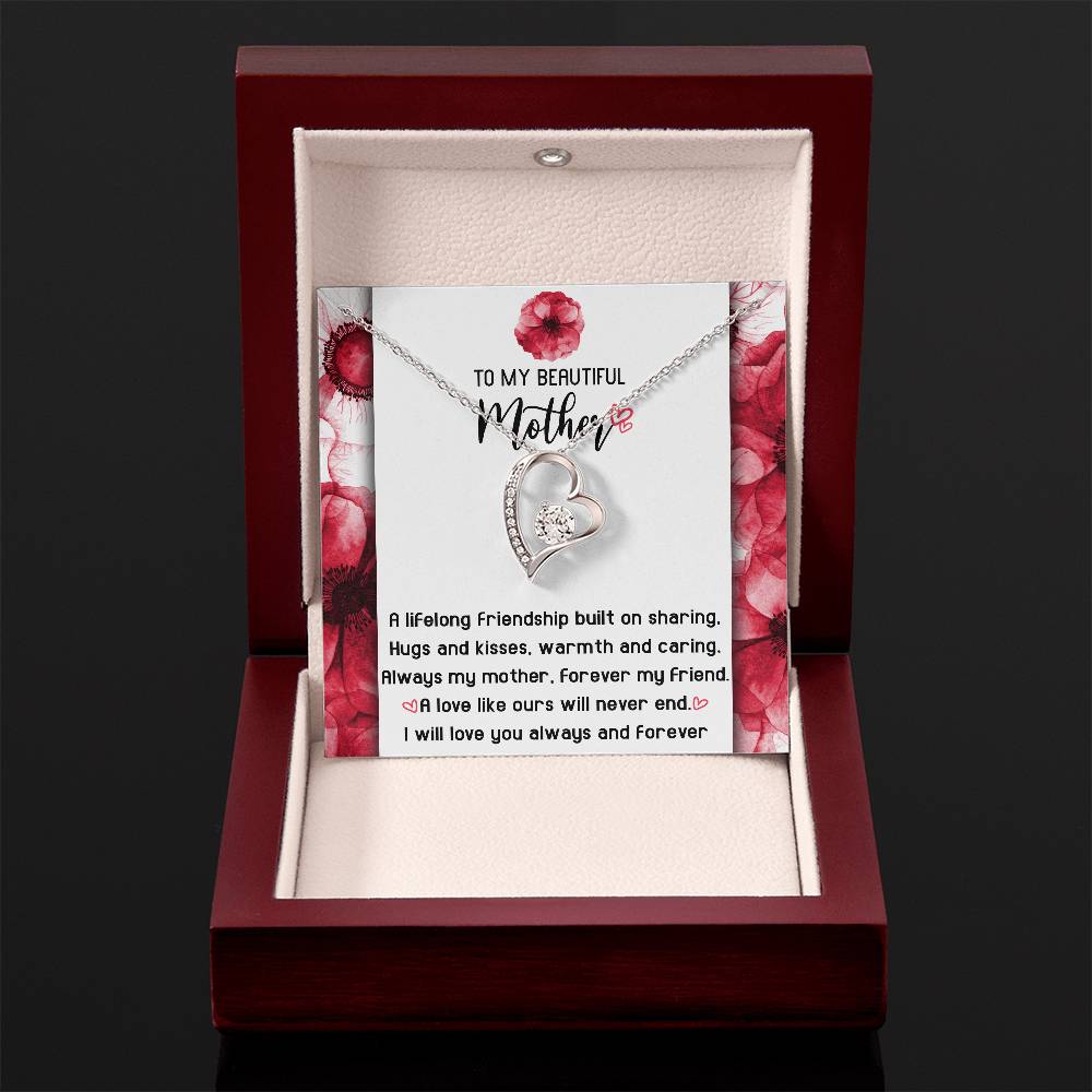 Gift for Mom-Will Never End-Forever Love Necklace