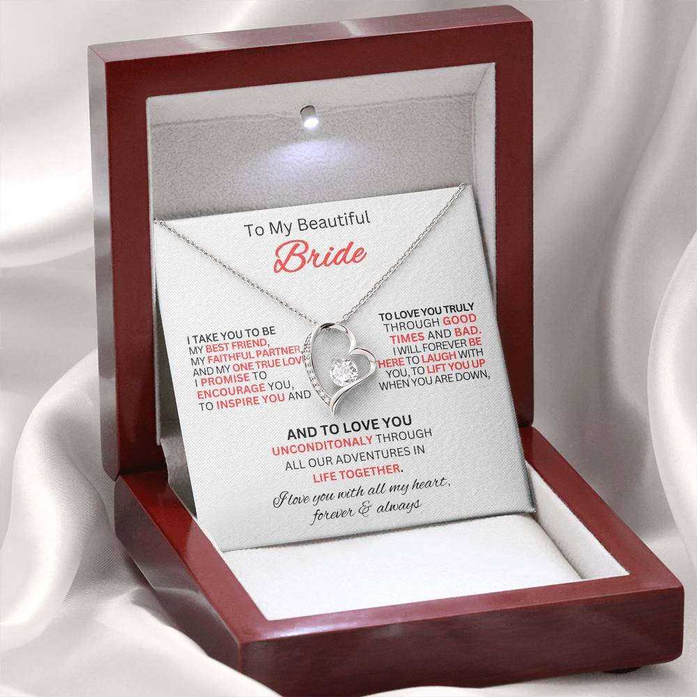 Gift for Bride From Best Man-Forever Love Necklace