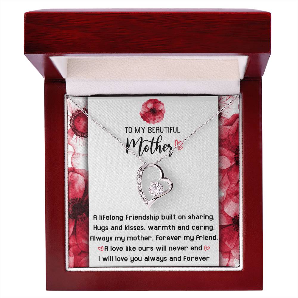 Gift for Mom-Will Never End-Forever Love Necklace