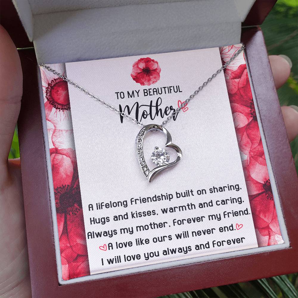 Gift for Mom-Will Never End-Forever Love Necklace