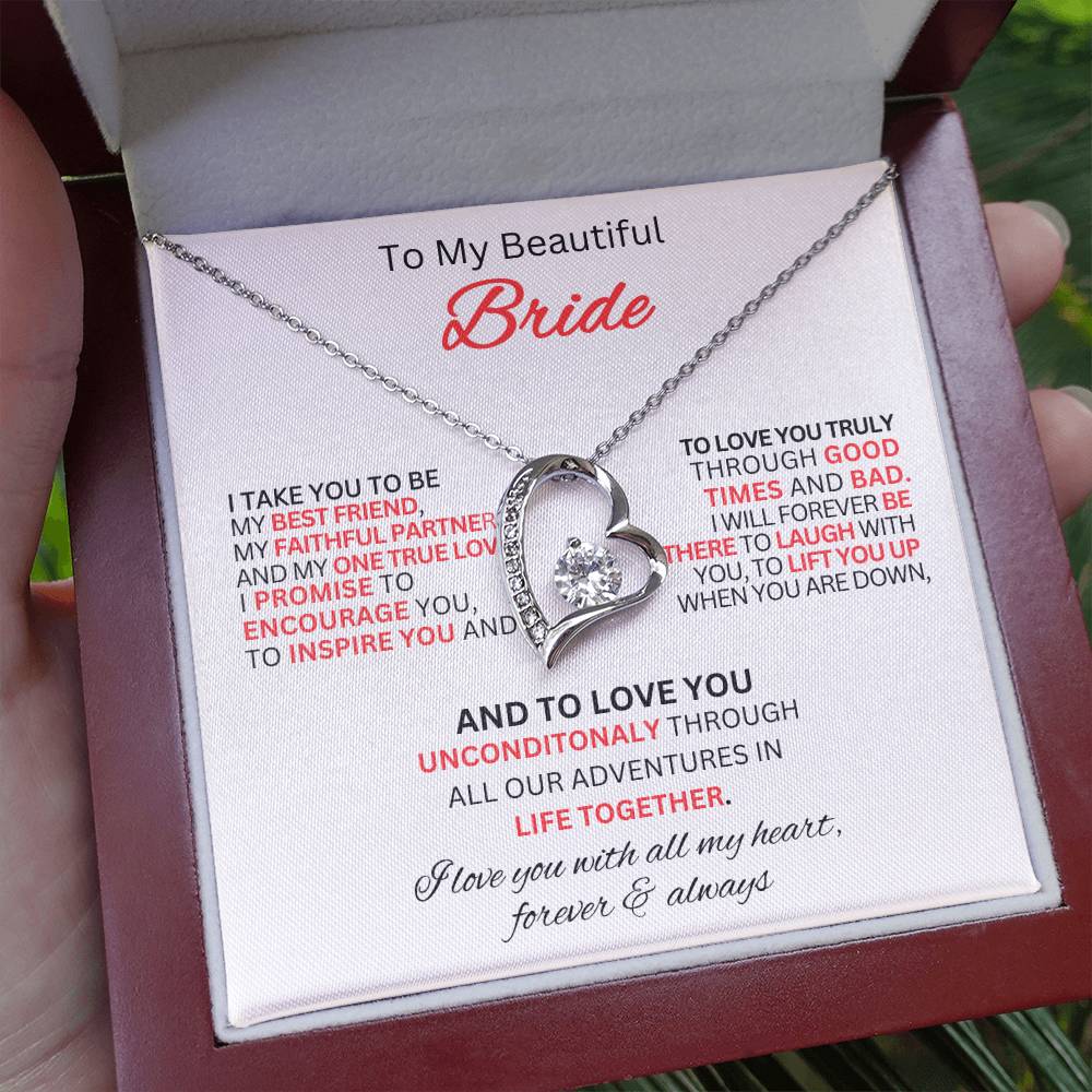 Gift for Bride From Best Man-Forever Love Necklace