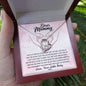 Gift for Mommy-I Love You -Forever Love Necklace