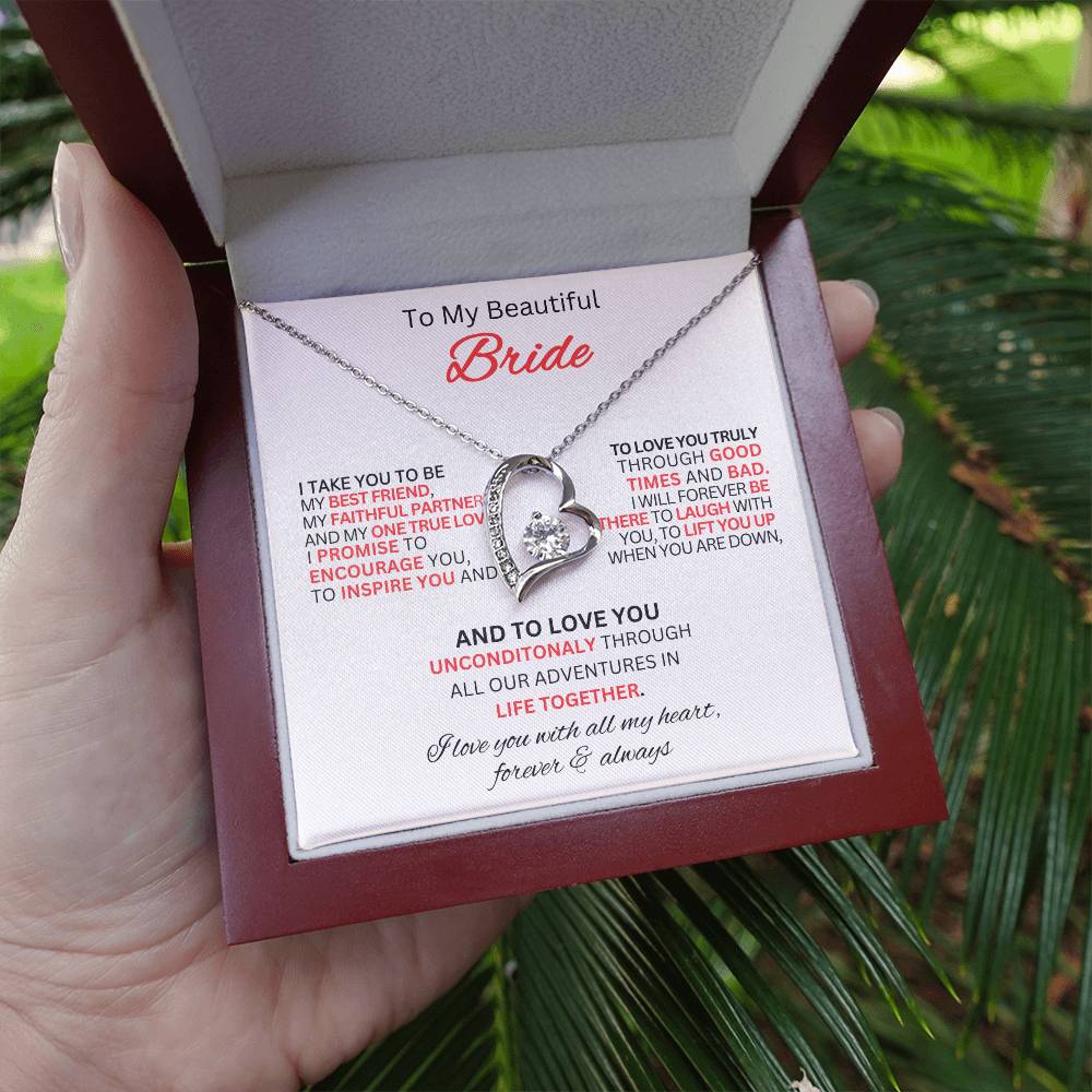 Gift for Bride From Best Man-Forever Love Necklace