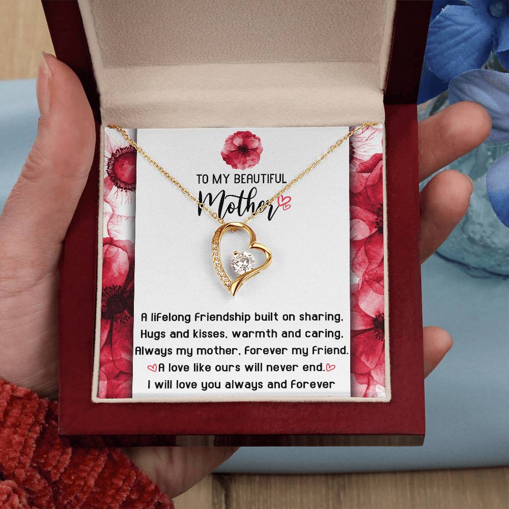 Gift for Mom-Will Never End-Forever Love Necklace
