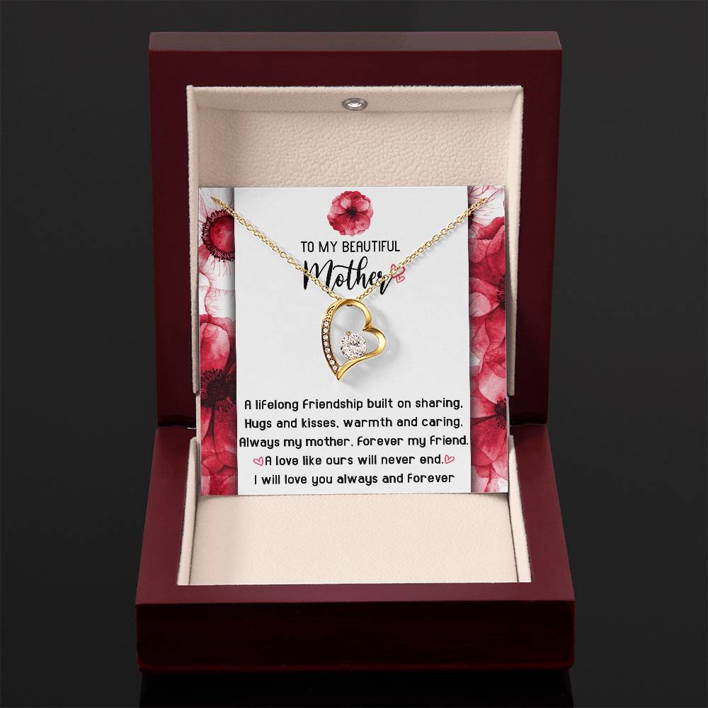 Gift for Mom-Will Never End-Forever Love Necklace