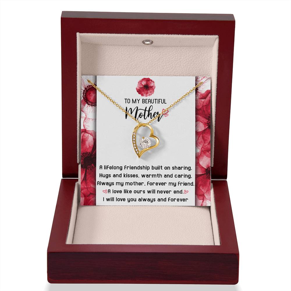 Gift for Mom-Will Never End-Forever Love Necklace