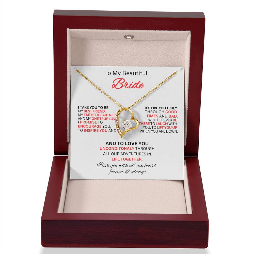 Gift for Bride From Best Man-Forever Love Necklace