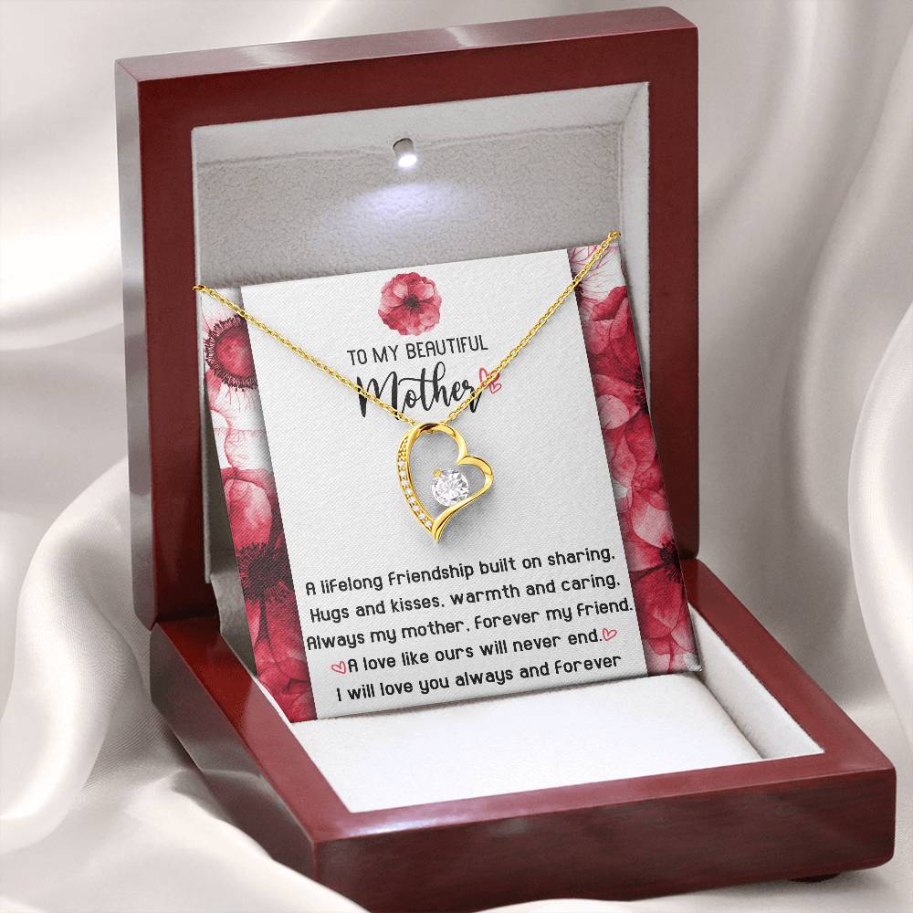 Gift for Mom-Will Never End-Forever Love Necklace