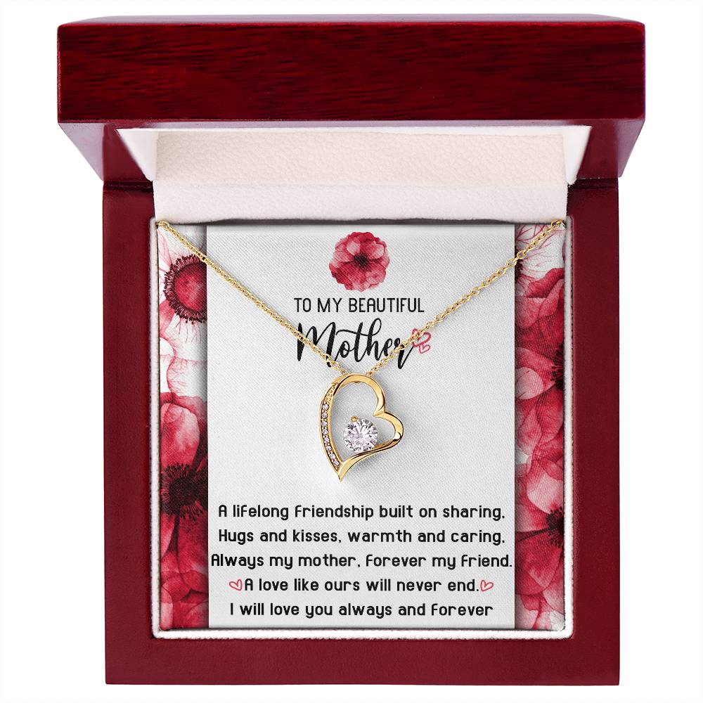 Gift for Mom-Will Never End-Forever Love Necklace